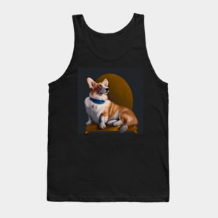 Royal Corgi Painting Tank Top